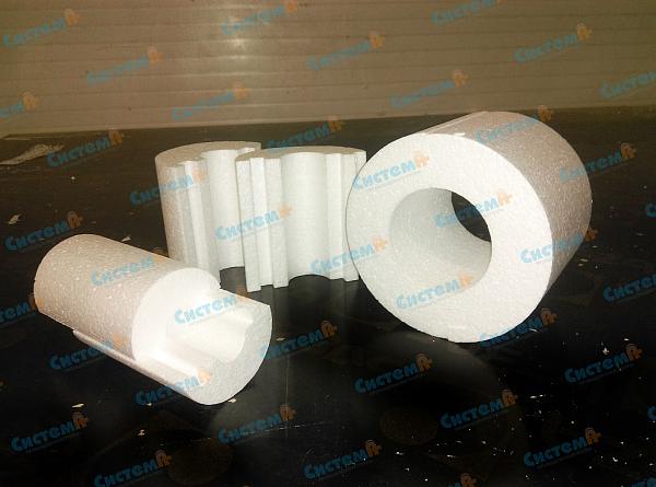 Скорлупа из пенопласта для канализационных труб Скорлупа из пенопласта для канализационных труб